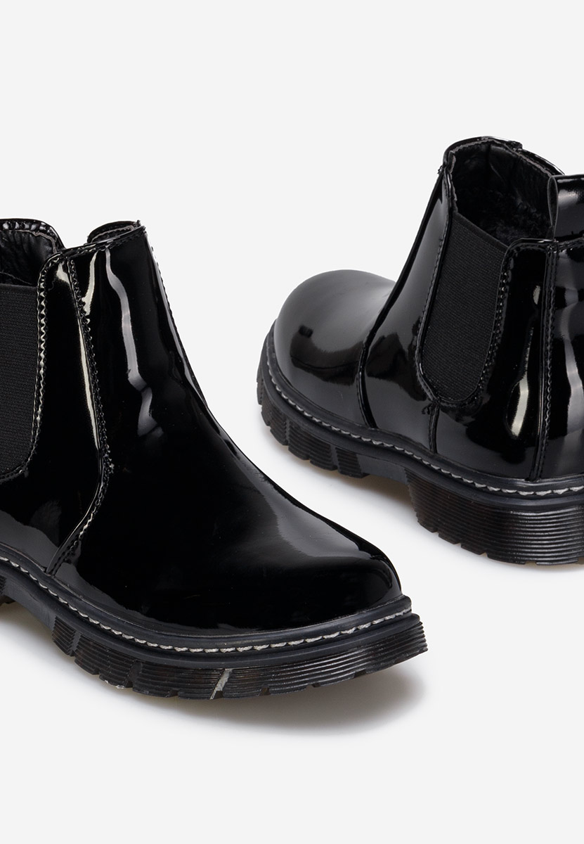 Černé dívčí kotníkové boty Trivoli