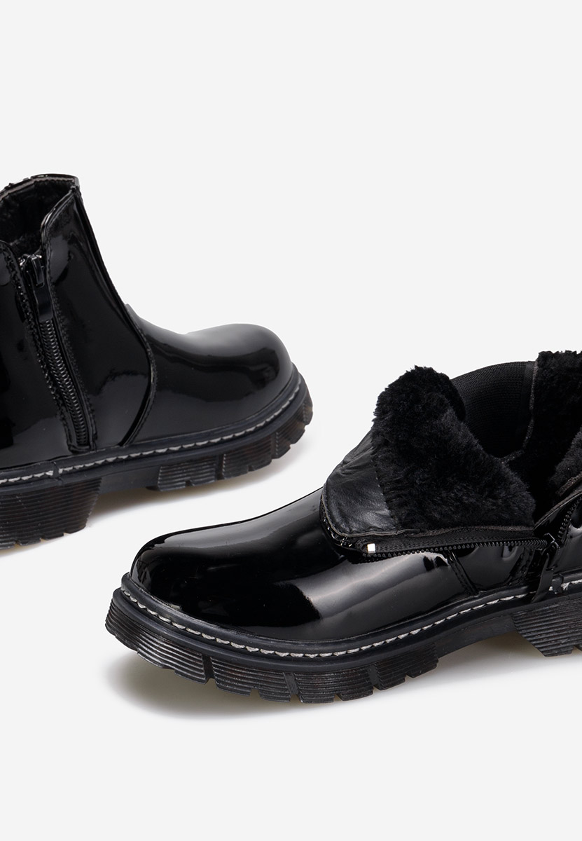 Černé dívčí kotníkové boty Trivoli