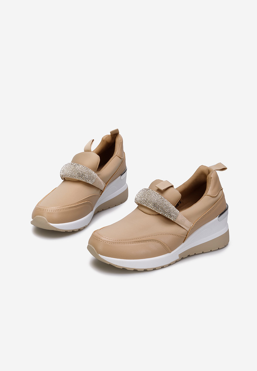 Khaki dámské tenisky na klínku Rubica