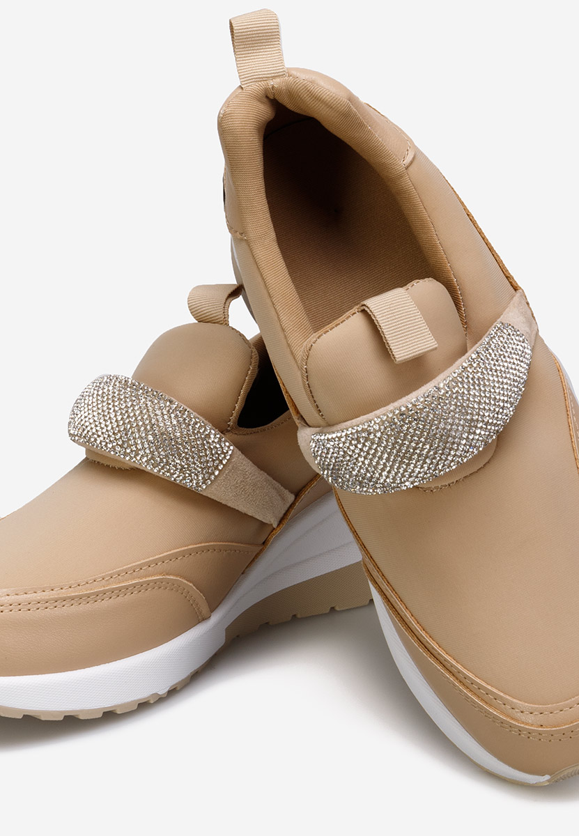 Khaki dámské tenisky na klínku Rubica