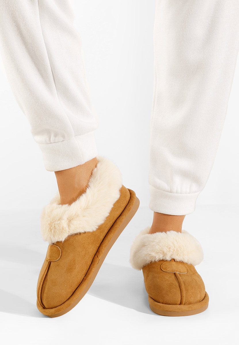 Camelové domácí pantofle Olaria