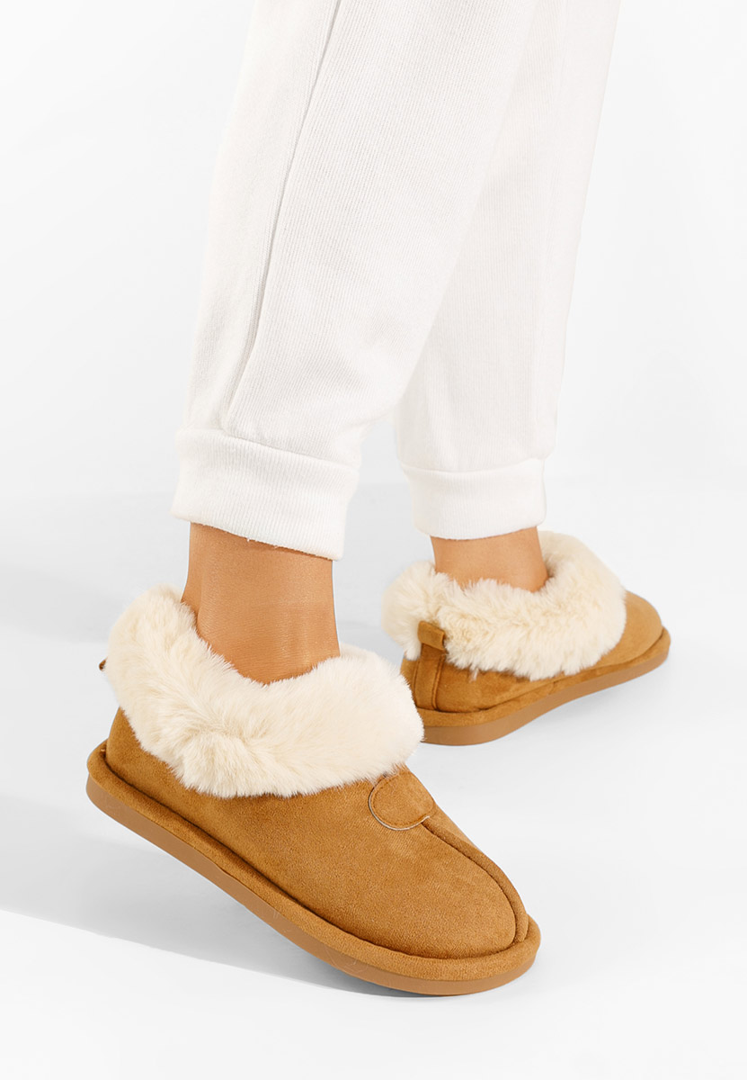 Camelové domácí pantofle Olaria