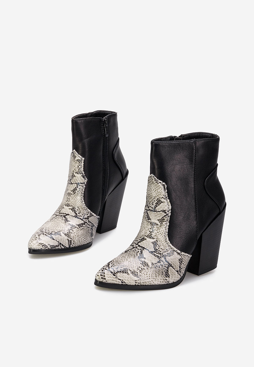 Béžové kotníkové boty cowboy Hollie