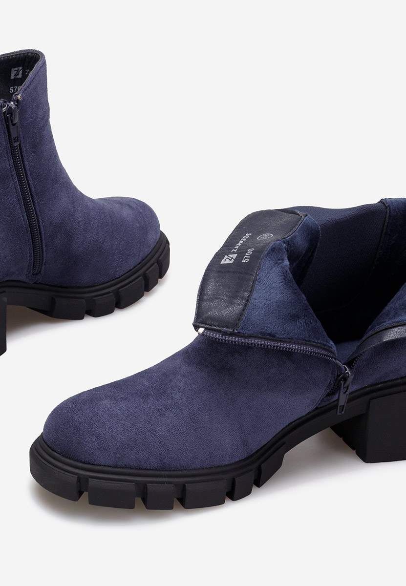 Modré dámské kotníková obuv Alyona