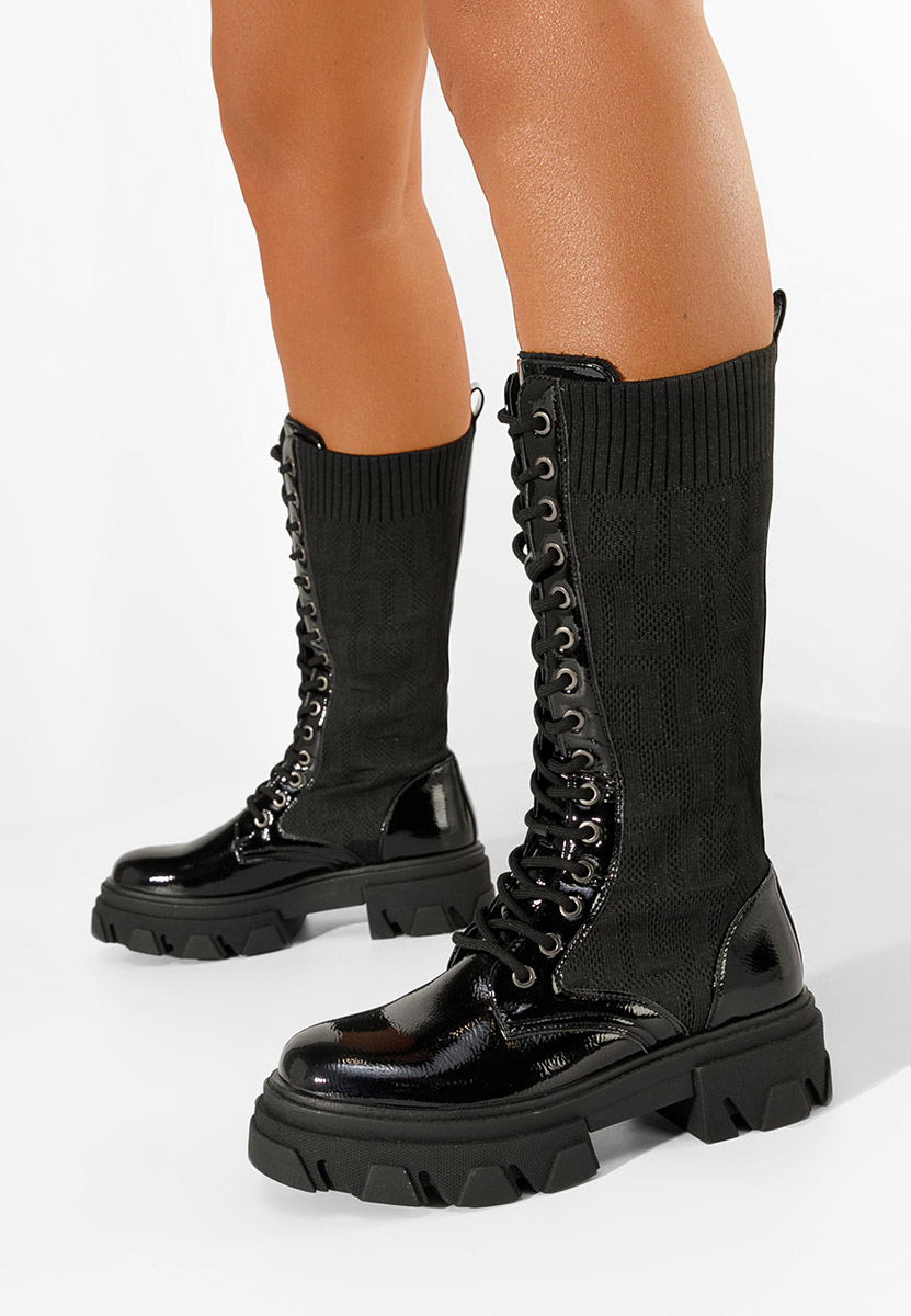 černé kotníkové boty Dorine