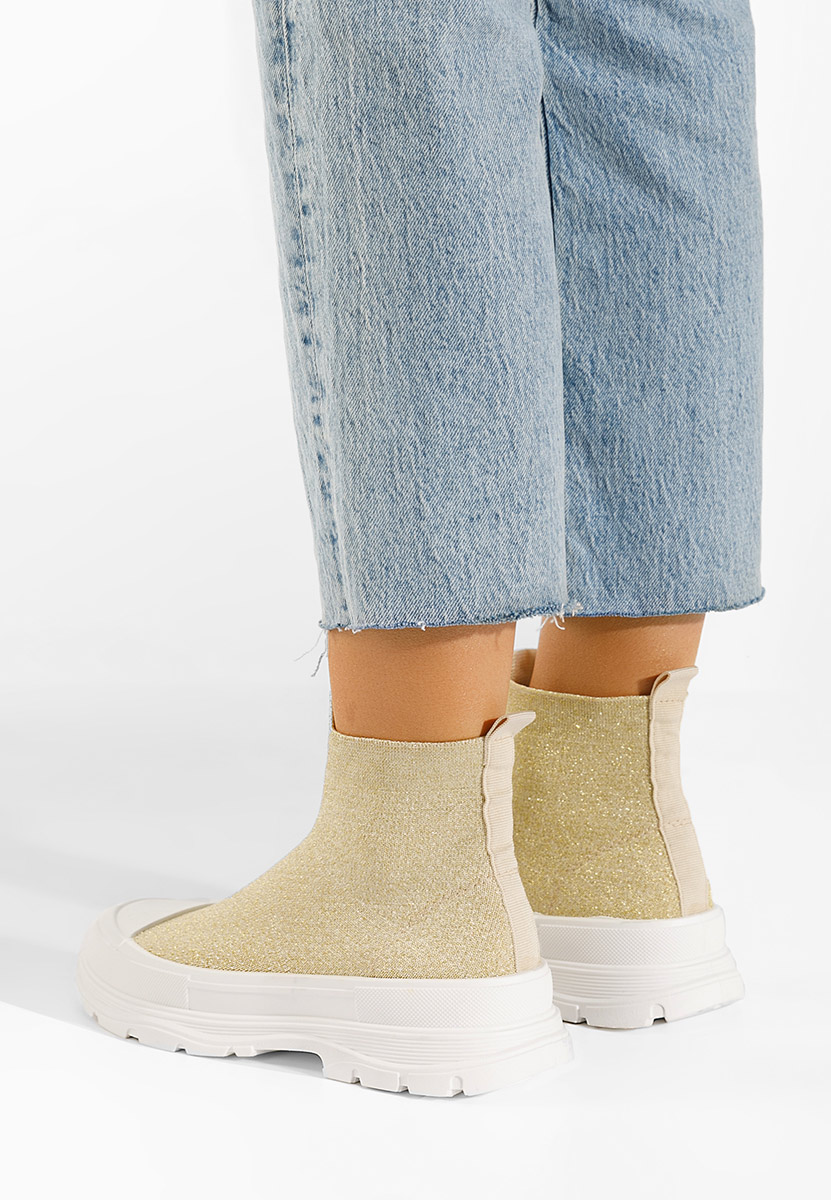 Zlaté kotníkové tenisky Zynnia