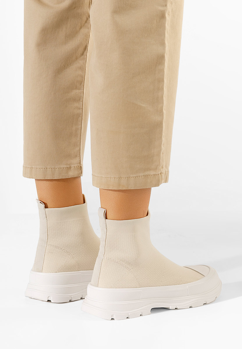 Béžové kotníkové tenisky Zynnia