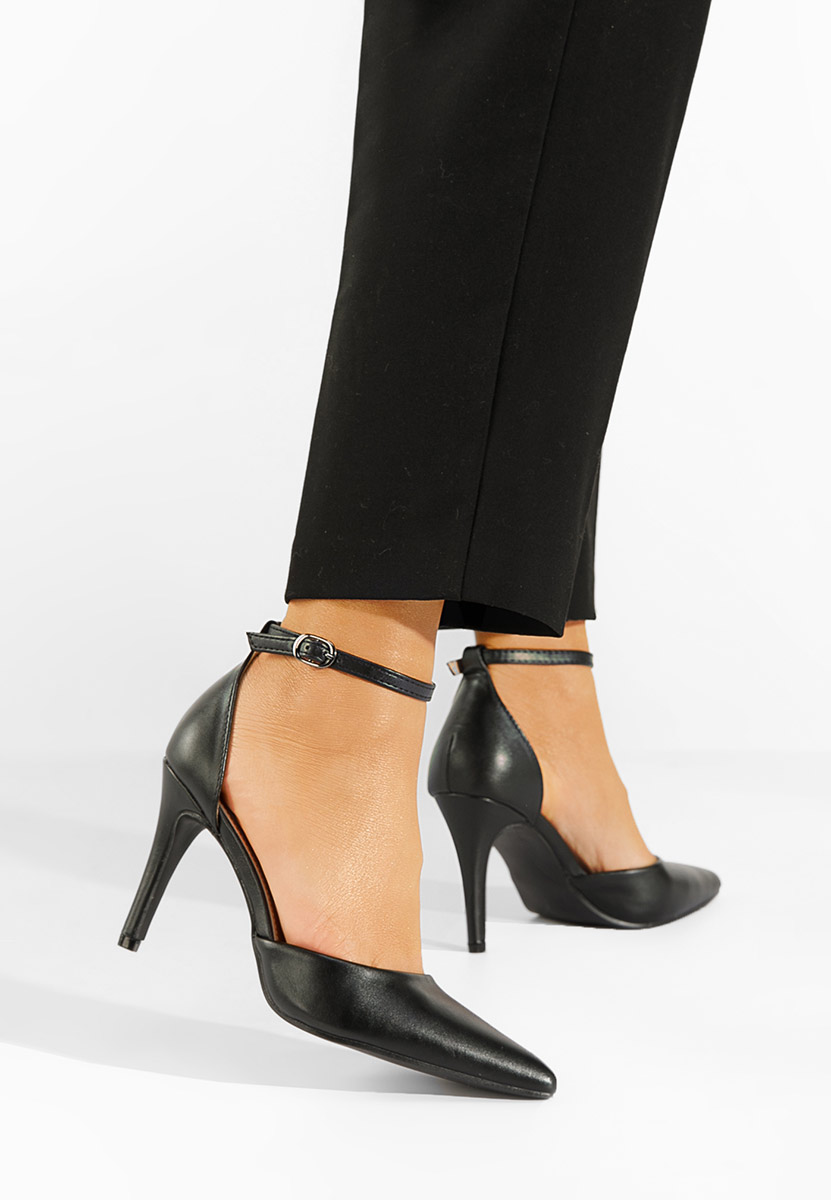 Černé lodičky do špičky Allegria