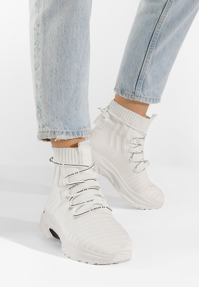 Bílé ponožkové tenisky Karrie
