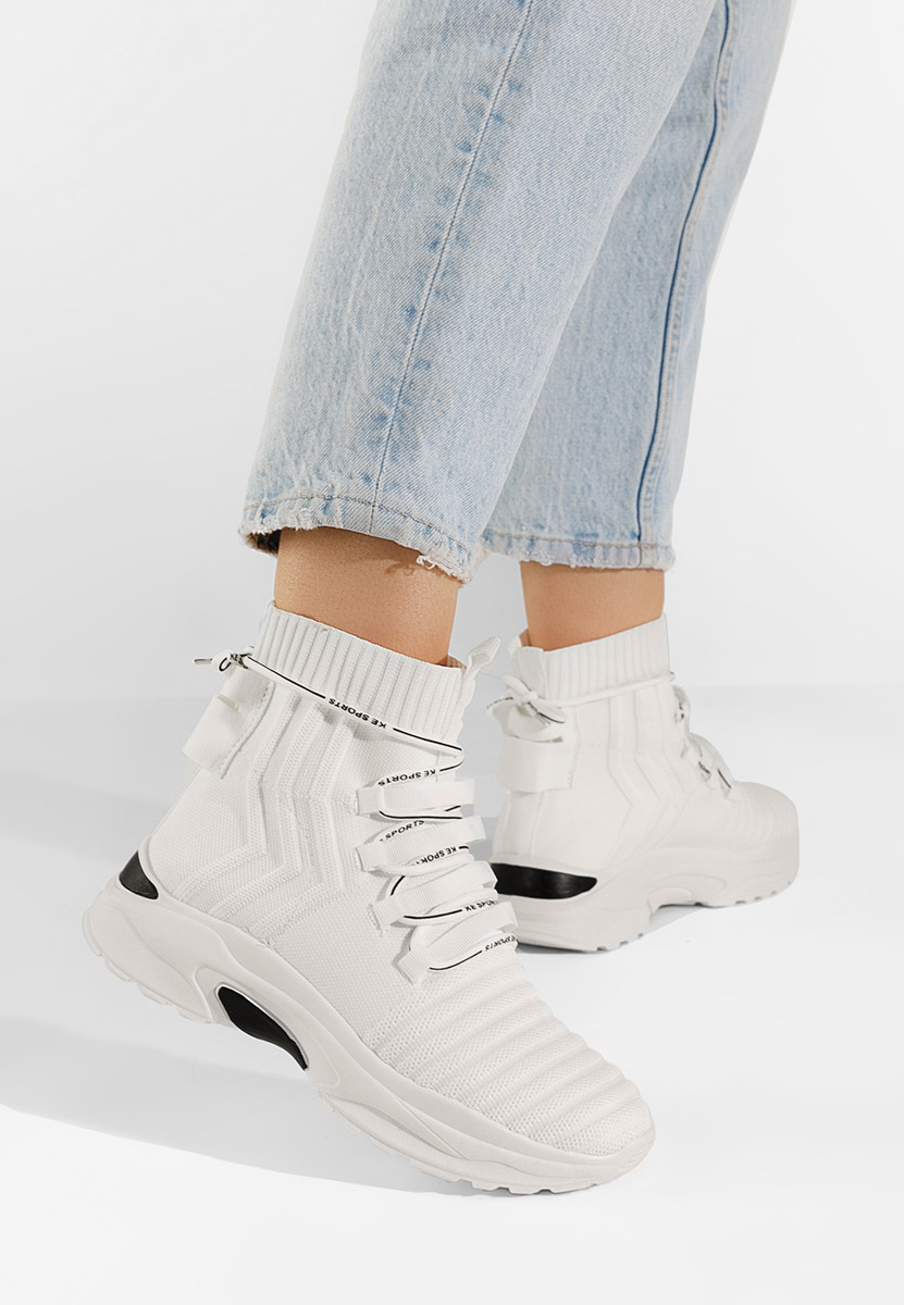 Bílé ponožkové tenisky Karrie