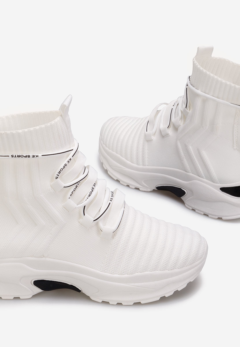 Bílé ponožkové tenisky Karrie