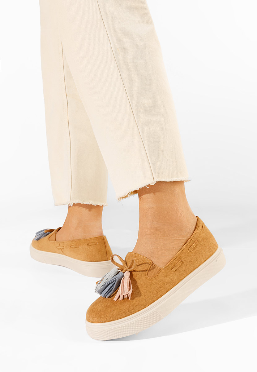 Camelové dámské espadrilky Graziela