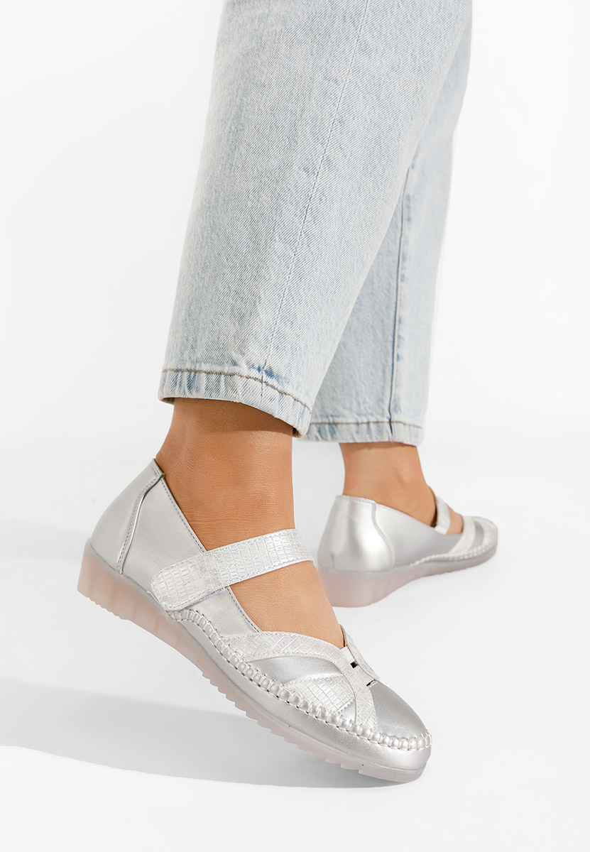 Stribrné dámské baleríny Giorgina