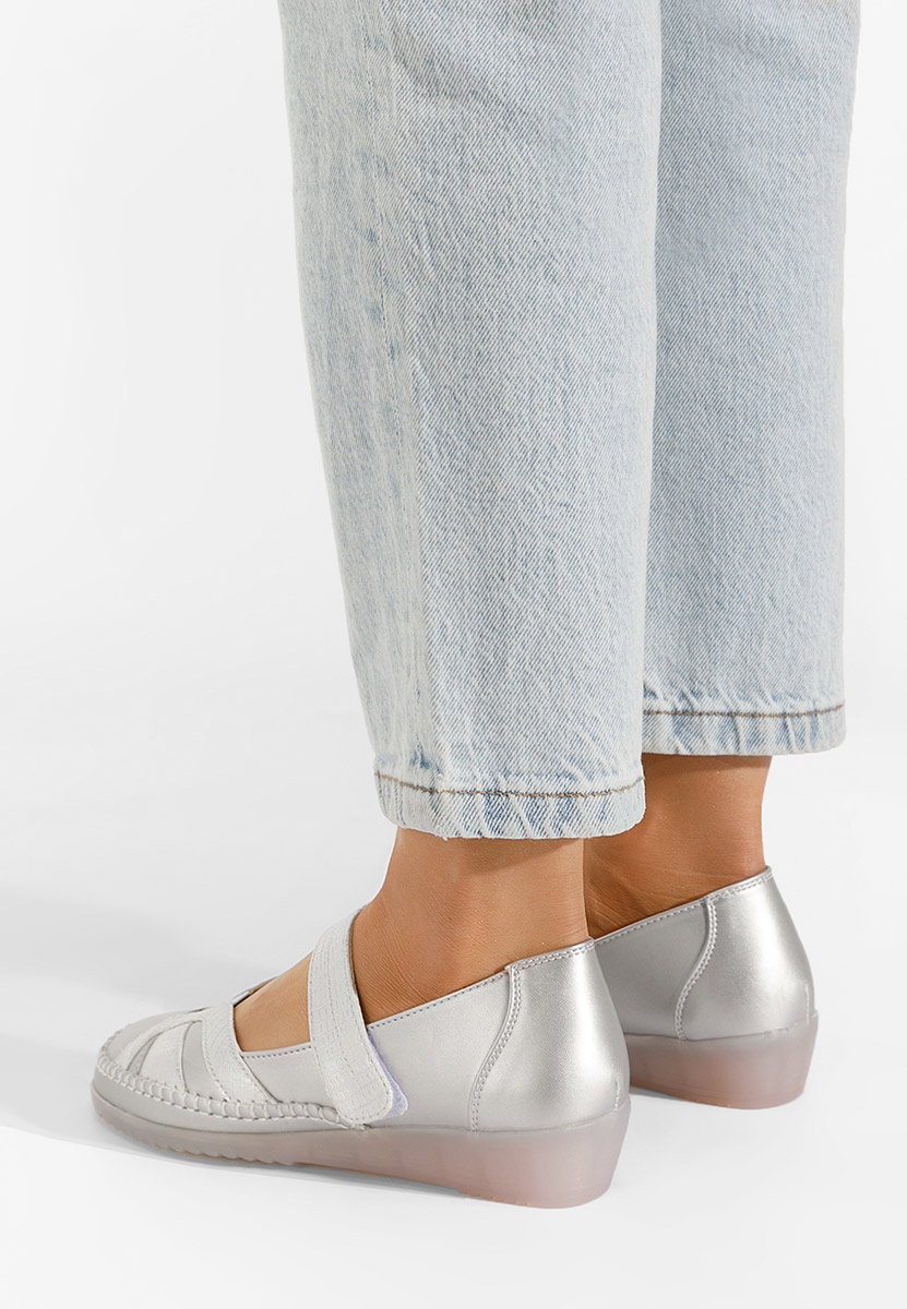 Stribrné dámské baleríny Giorgina