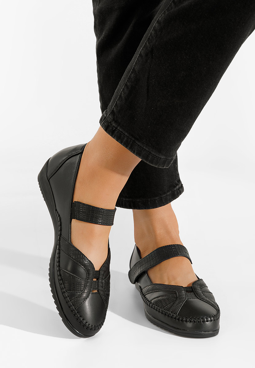 Černé dámské baleríny Giorgina