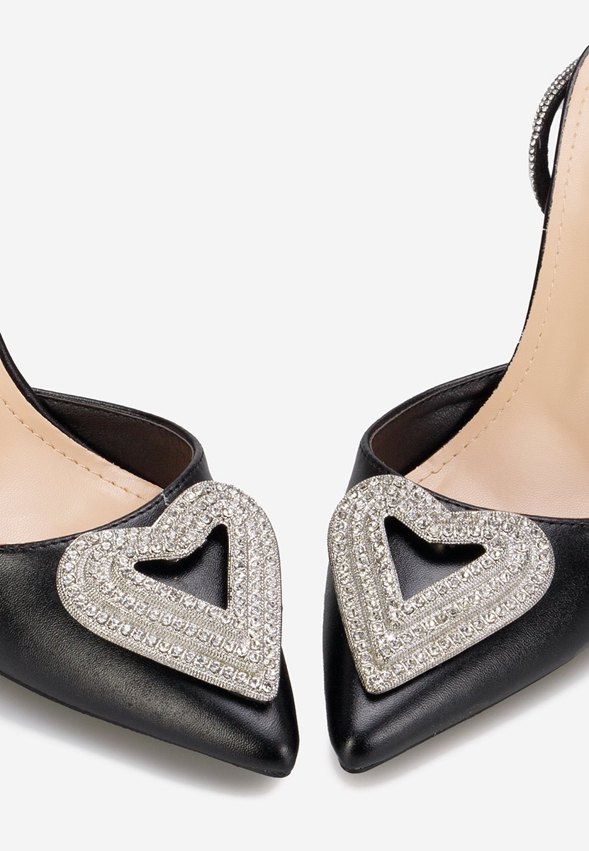 Černé lodičky na vysokém podpatku Iliana