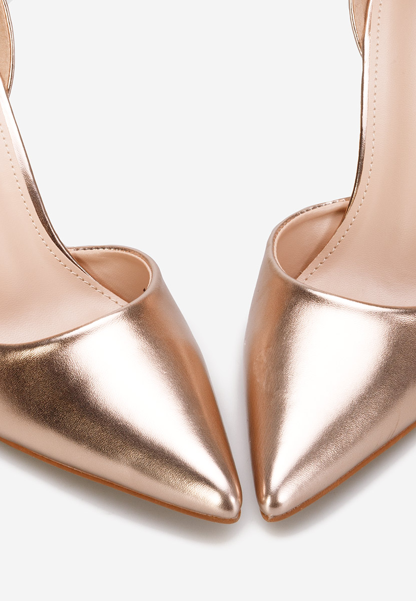 Champagne lodičky do špičky Allegria