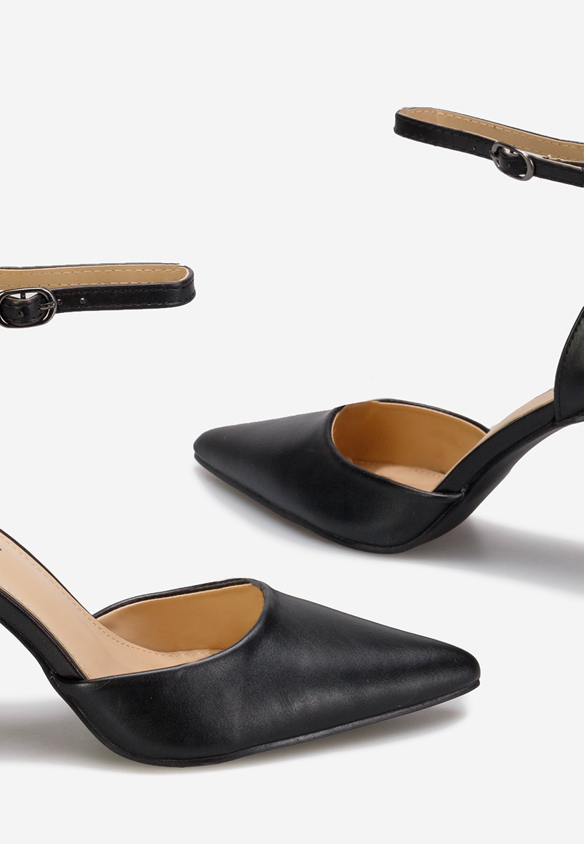 Černé lodičky do špičky Allegria