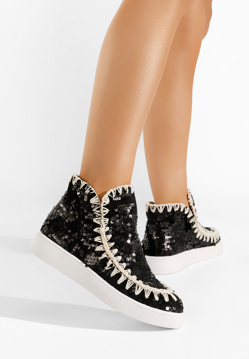 Černé dámské kotníková obuv Azna V4