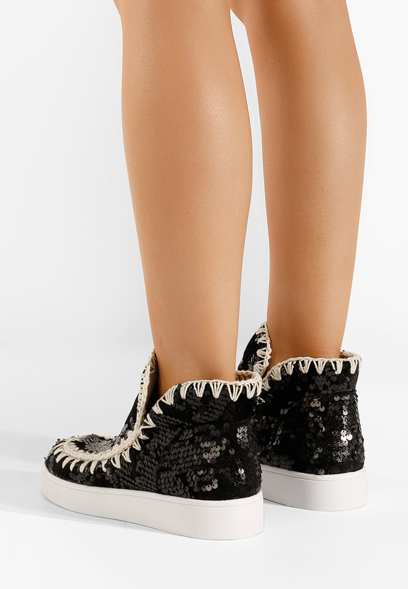 Černé dámské kotníková obuv Azna V4