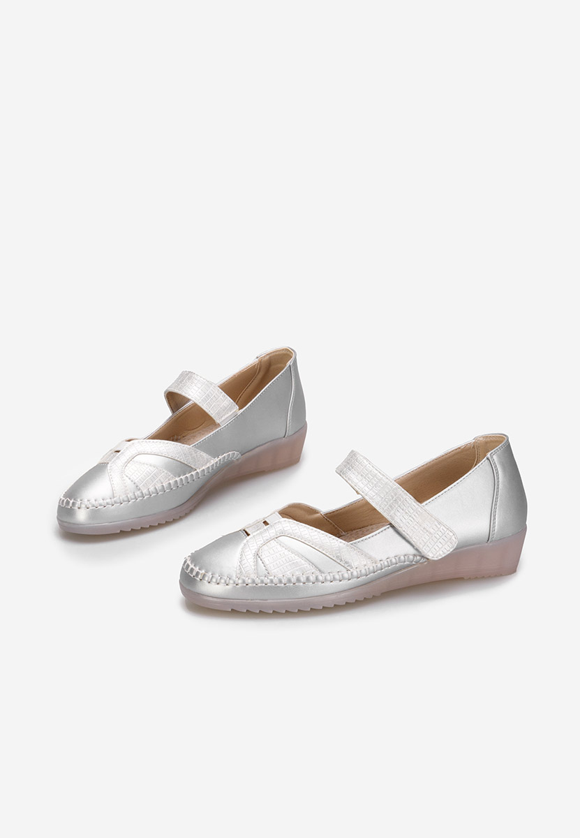 Stribrné dámské baleríny Giorgina