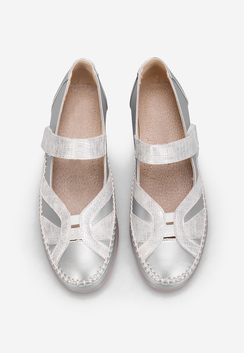 Stribrné dámské baleríny Giorgina