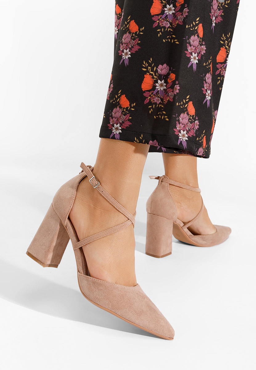 Khaki lodičky s páskem Demitra