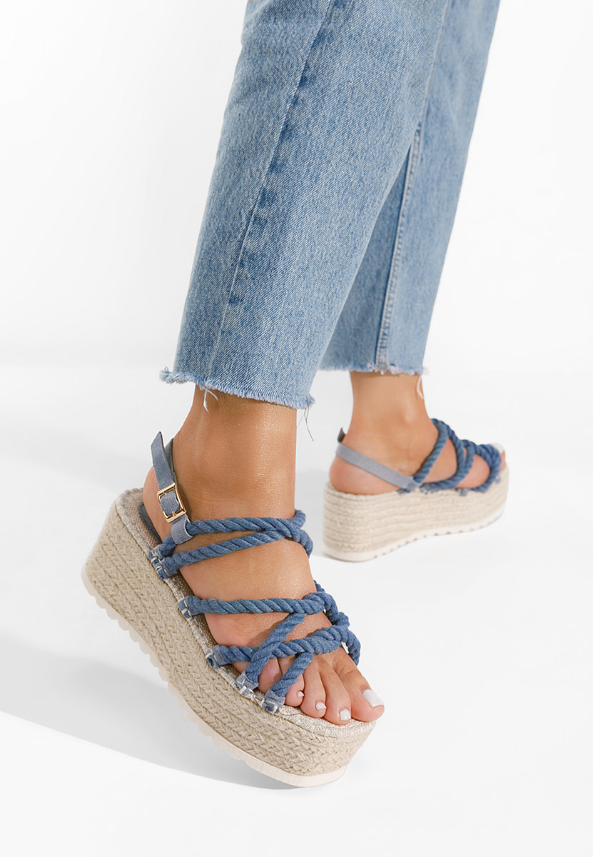 Modré dámské espadrilky Apia