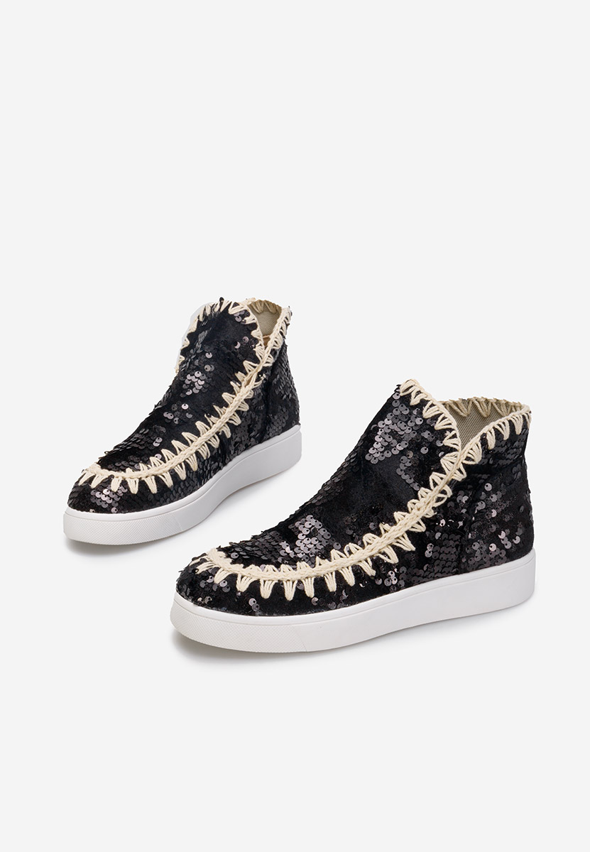 Černé dámské kotníková obuv Azna V4