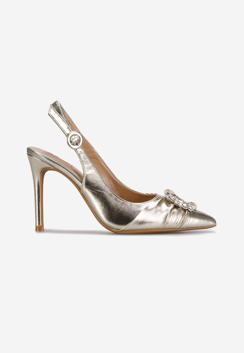 Zlaté elegantné lodičky Zorita