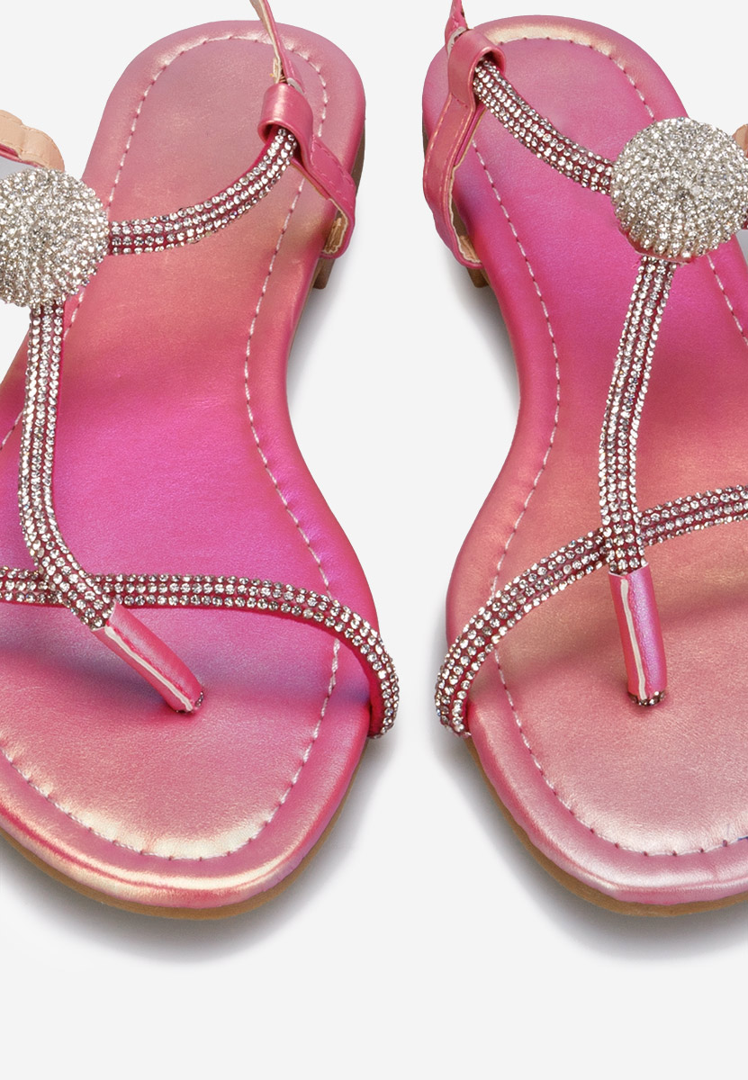 Ružové dámské sandály Zornia