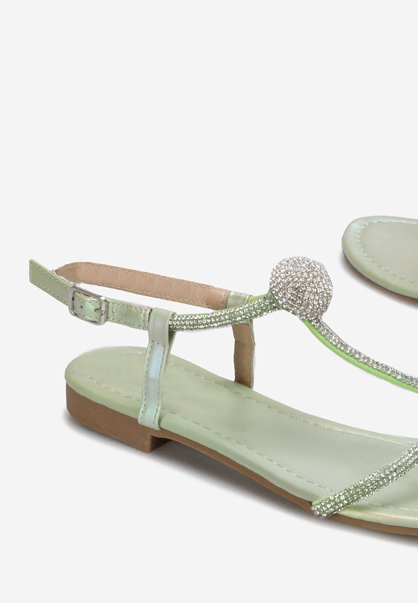 Zelené dámské sandály Zornia