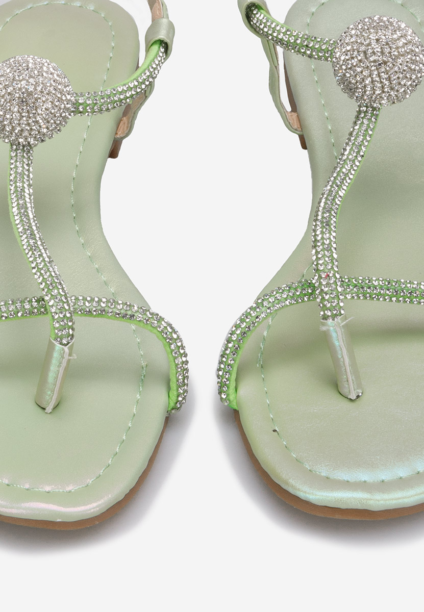 Zelené dámské sandály Zornia