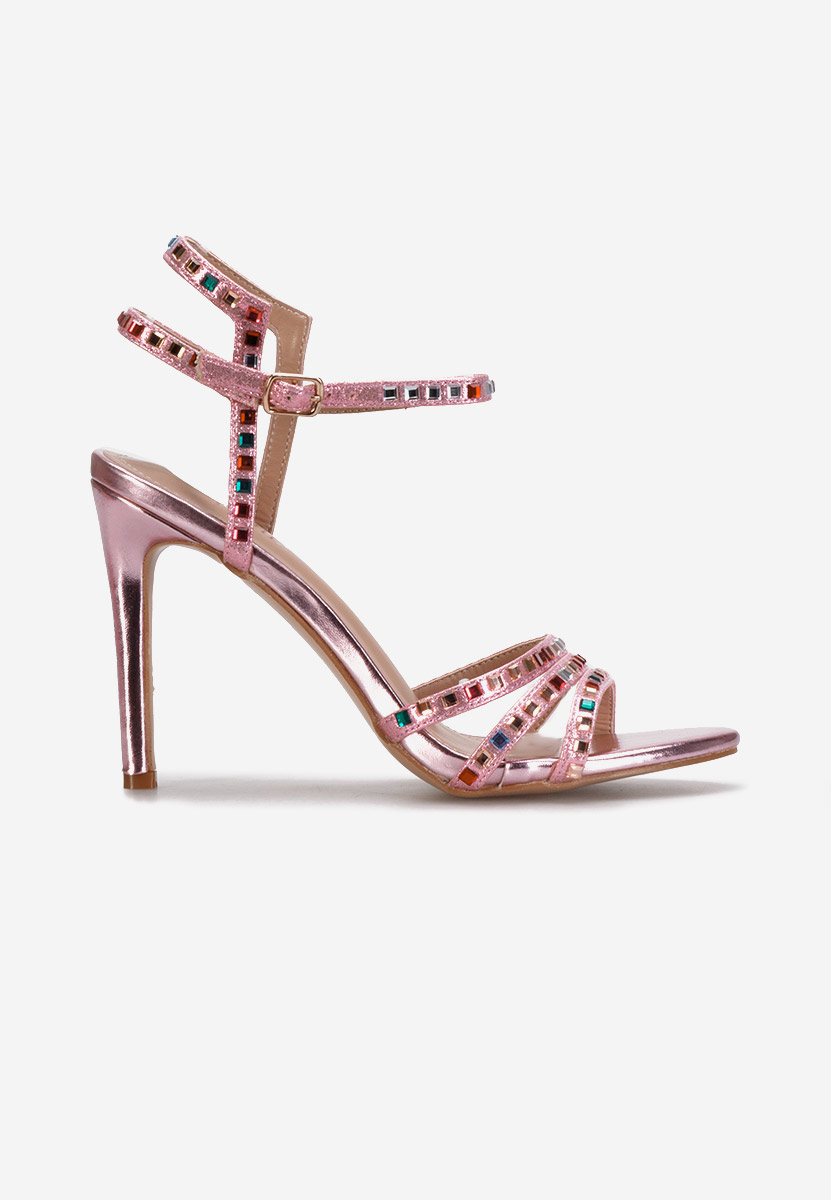 Svetlě fialové sandály do špičky Dezma