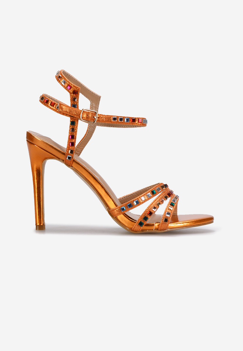 Oranžové sandály do špičky Dezma
