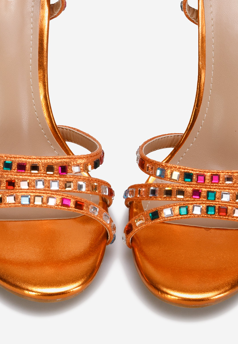 Oranžové sandály do špičky Dezma