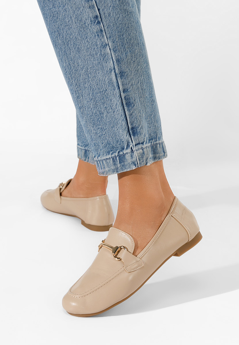 Béžové dámské mokasíny Casica