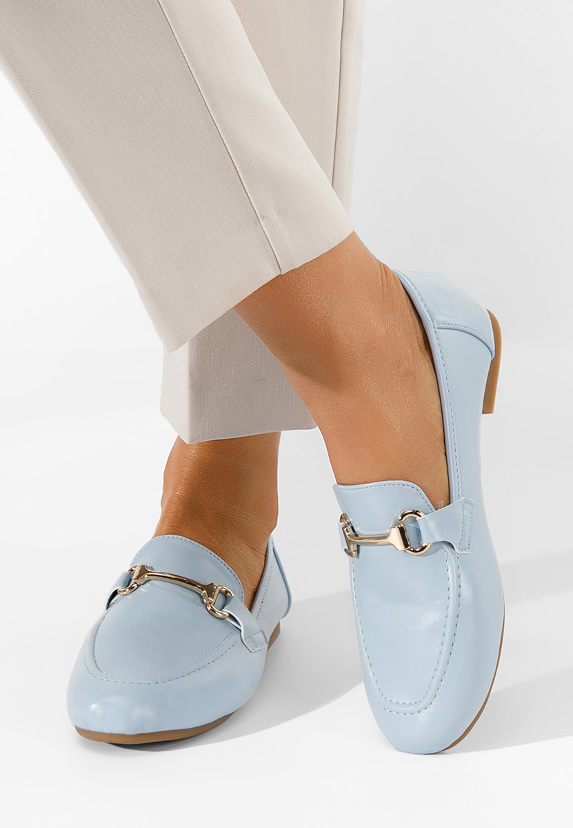 Svetlě modré dámské mokasíny Casica