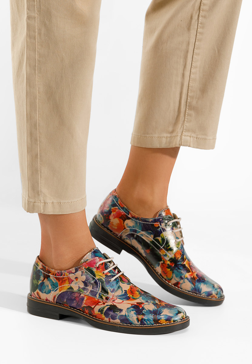 Viacfarebné kožené derby dámske Otivera V6