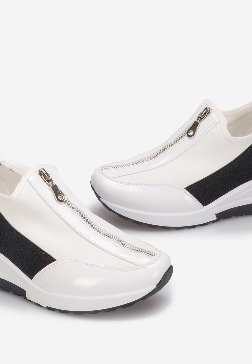 Bílé dámské tenisky na klínku Dollie