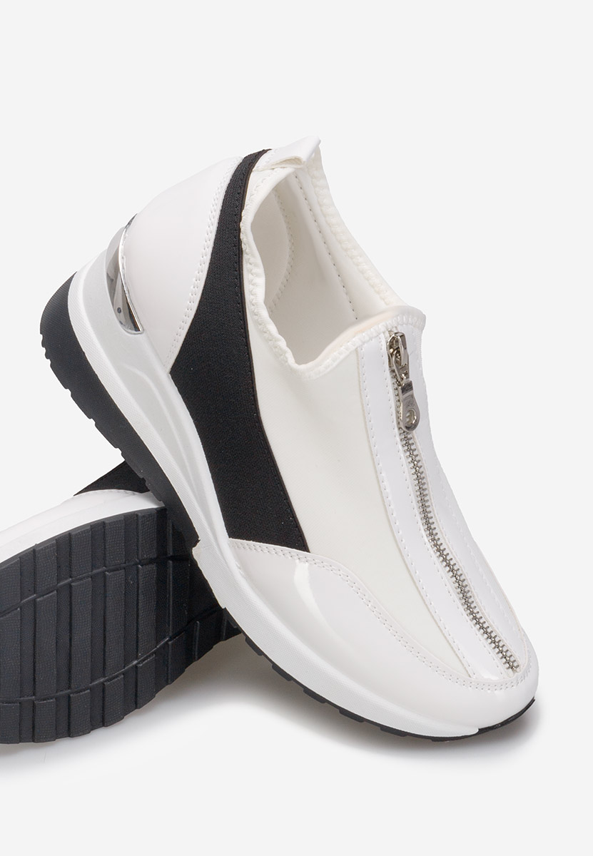 Bílé dámské tenisky na klínku Dollie