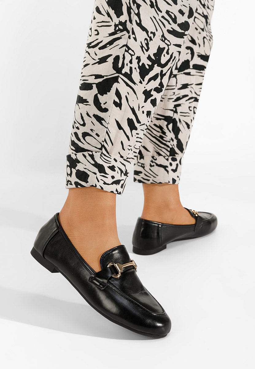 Černé dámské mokasíny Casica