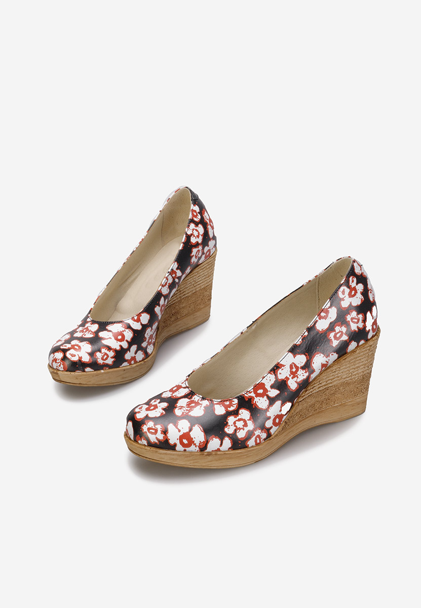 Viacfarebné lodičky na klínku Zola F3