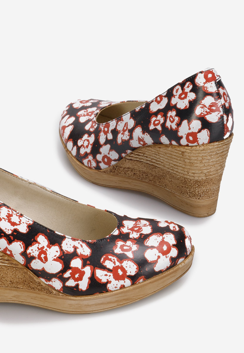 Viacfarebné lodičky na klínku Zola F3