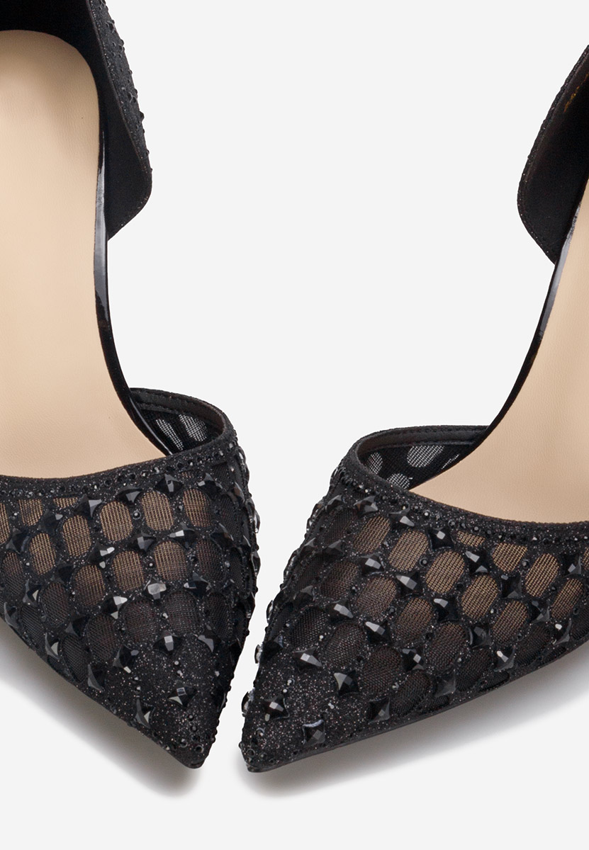 Černé elegantné lodičky Lorita