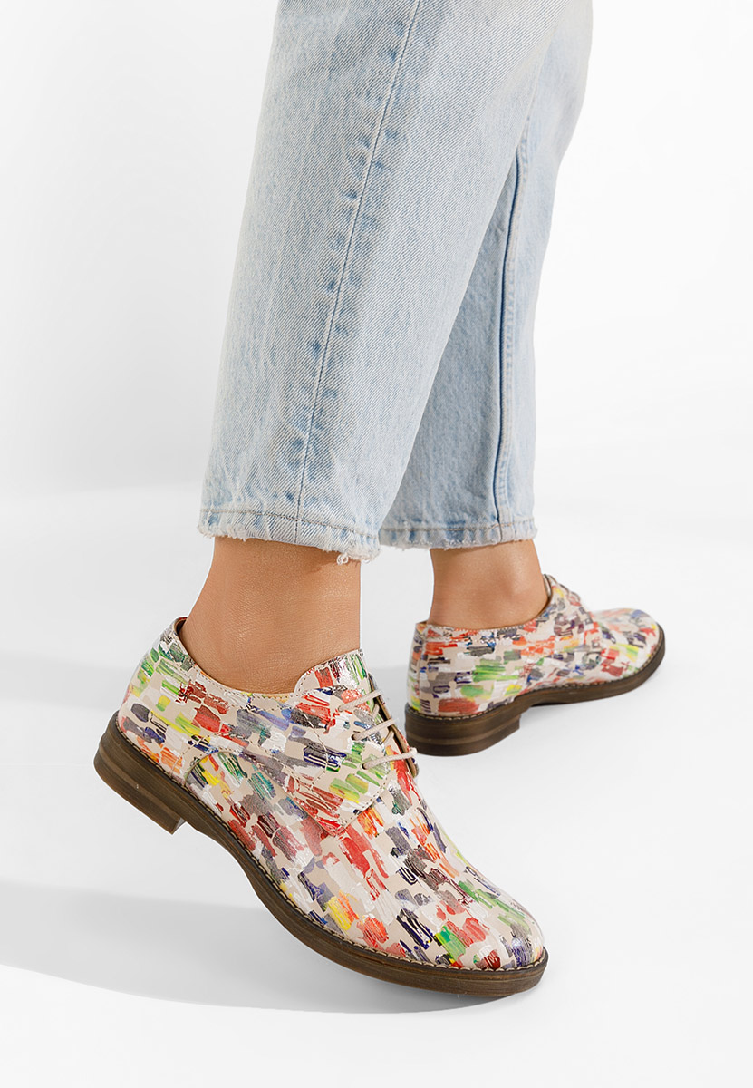 Viacfarebné kožené derby dámske Otivera V9