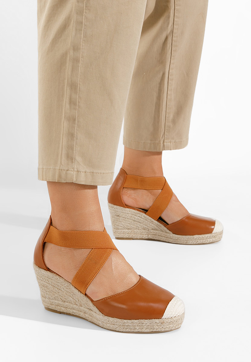 Camelové sandály espadrilky Rosaria