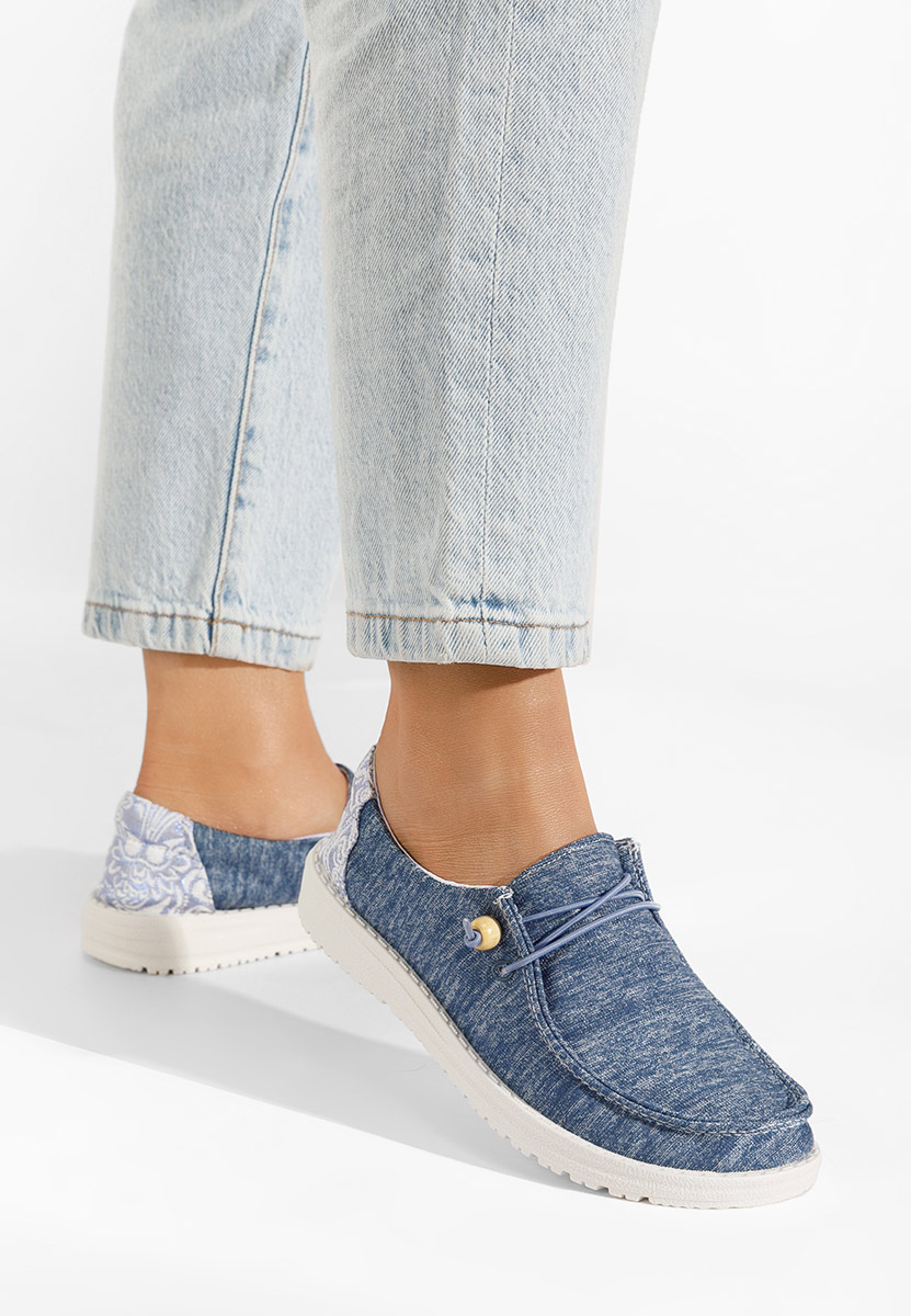 Modré dámské polobotky Velonia V2