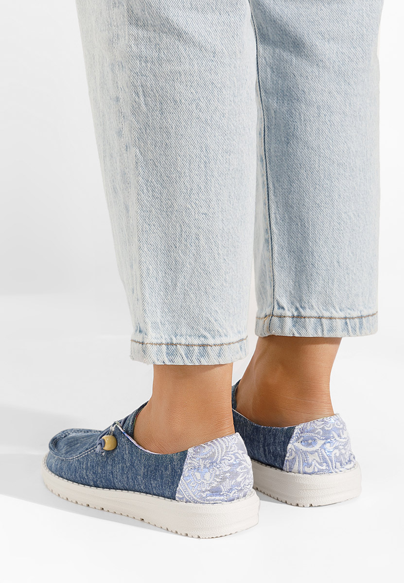 Modré dámské polobotky Velonia V2