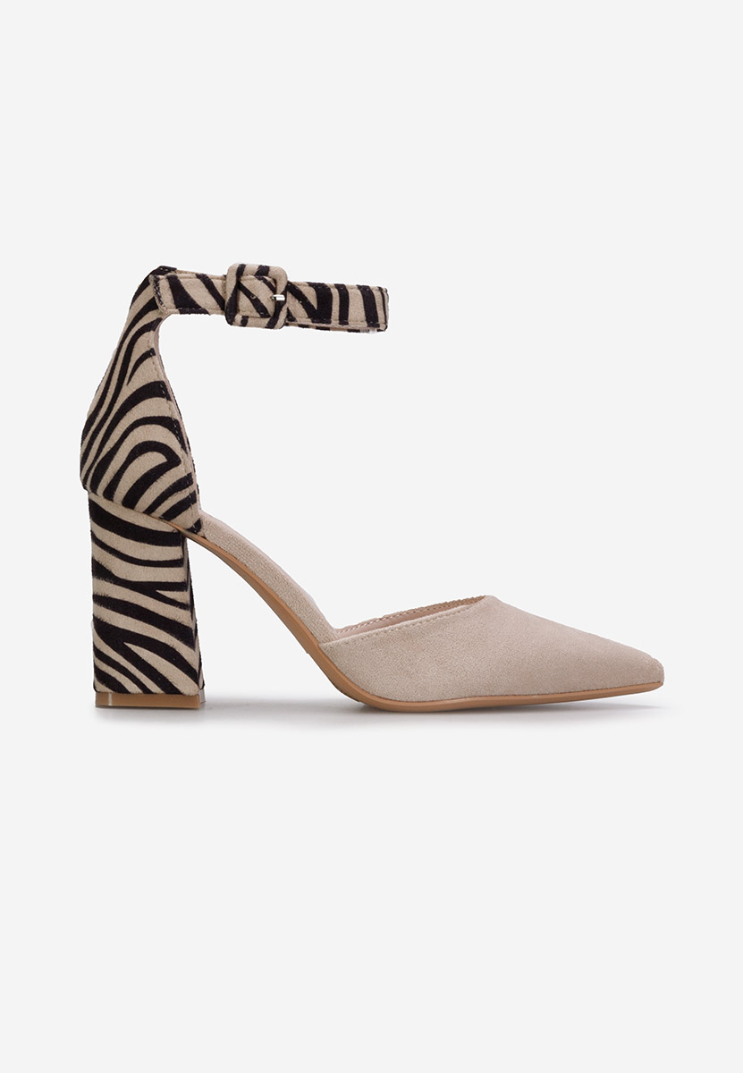 Zebra lodičky s páskem Freya